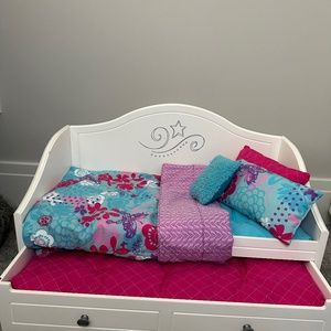 American girl doll trundle bed